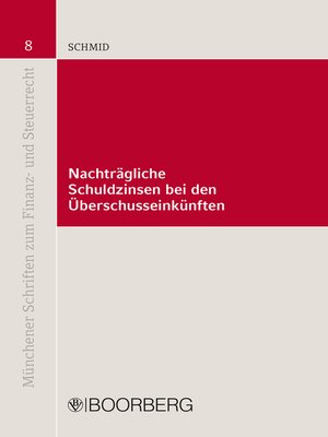 cover image of Nachträgliche Schuldzinsen bei den Überschusseinkünften